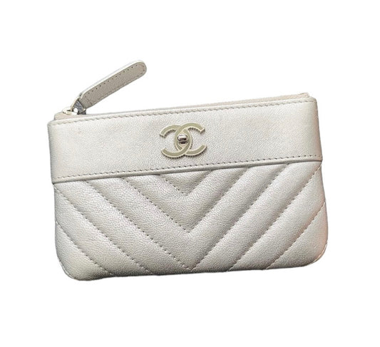 Chanel Silver  pouch