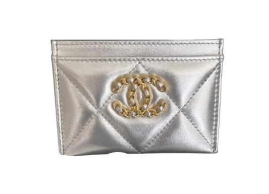 Chanel Silver Card Holder