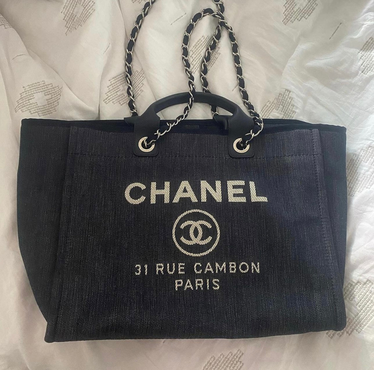 Chanel Deauvile Chain Tote