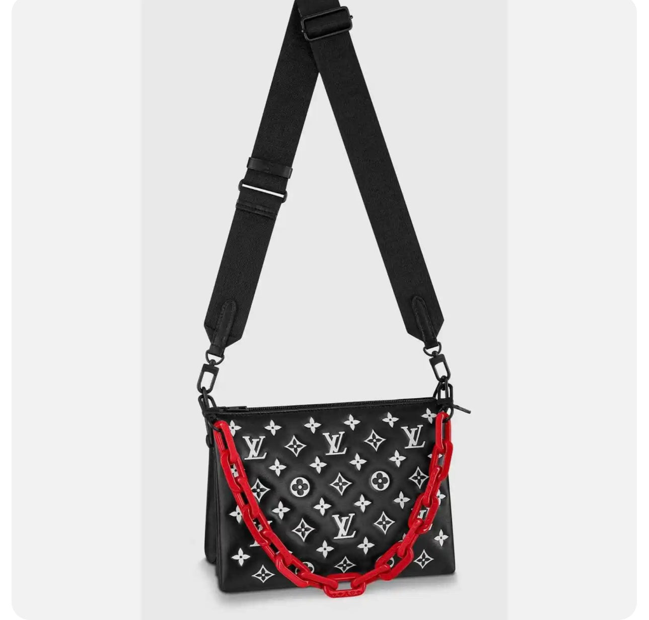 Louis Vuitton Coussin PM With Red Chain