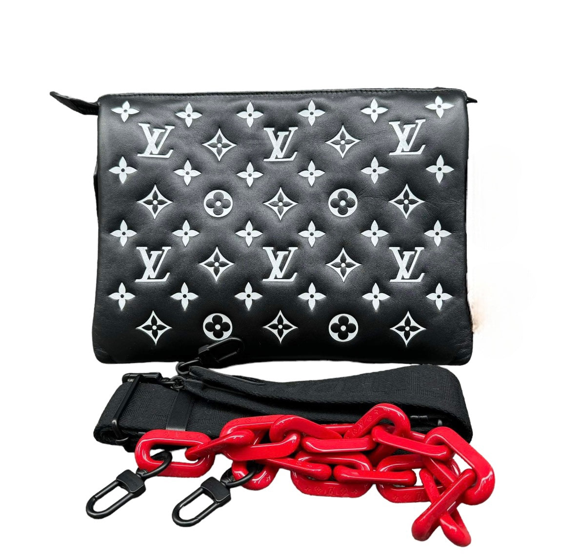 Louis Vuitton Coussin PM With Red Chain