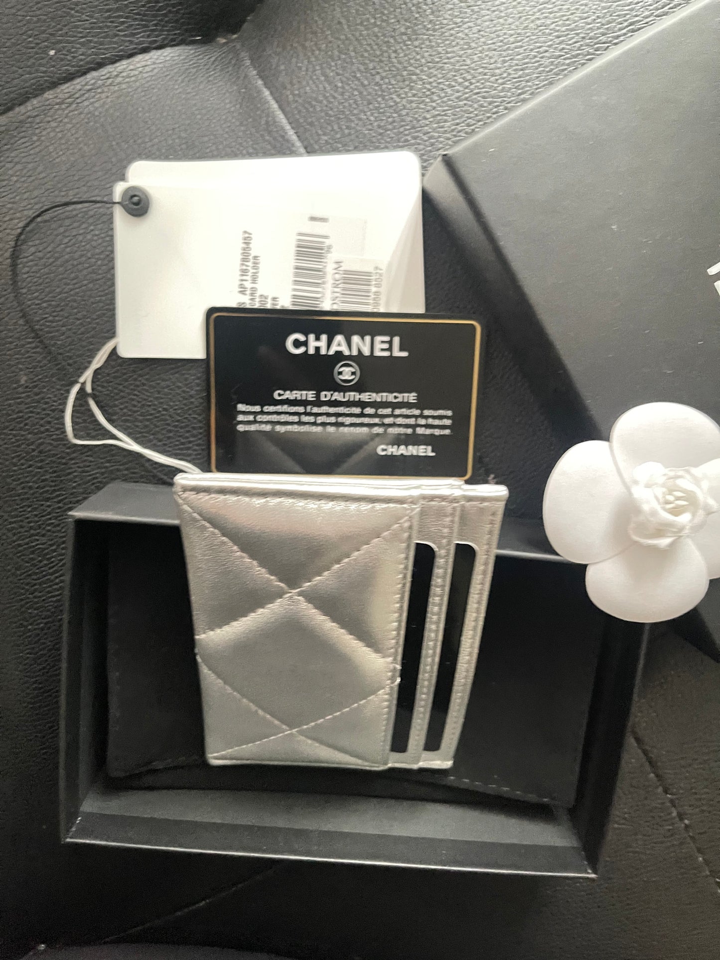 Chanel Silver Card Holder