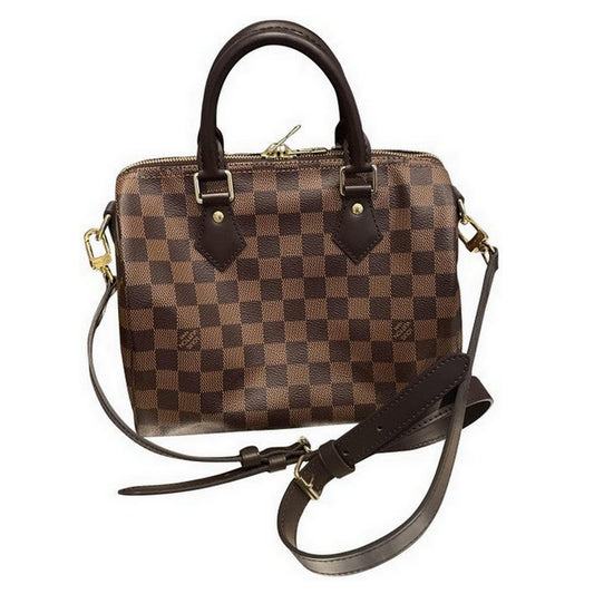 Speedy 25 Bandouliere Brown Canvas Cross Body Bag