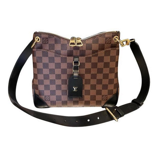 Odeon Pm Damier Brown Canvas Cross Body Bag