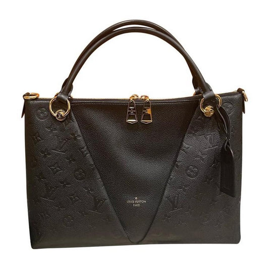 V Tote Black Empreinte Leather Shoulder Bag