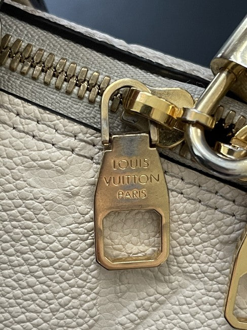 Authentic Louis Vuitton Empreinte Neo Alma PM Creme Handbag Shoulder Bag